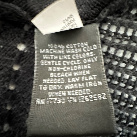 Mossimo Women's XS Black Knit Cropped Zip Up Long Sleeves Sweater Cardigan Top - Picture 16 of 16